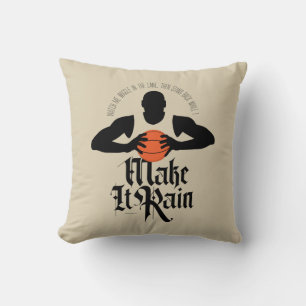 Make It Rain (Basketball) Throw Pillow