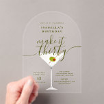 Make It Thirty Martini 30th Birthday Party Acrylic Invitations<br><div class="desc">Celebrate in style with our Make It Thirty Martini 30th Birthday Party Acrylic Invitation! This eye-catching invite features a chic Martini with a little humor,  perfect for setting the tone for a flirty and fun 30th birthday bash. Make your special day unforgettable with this elegant acrylic invite.</div>