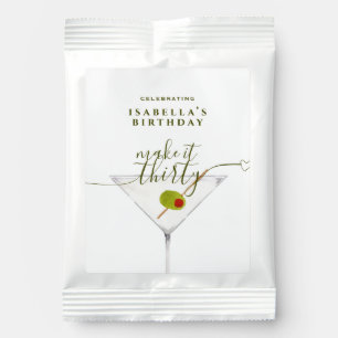 Make It Thirty Martini 30th Birthday Party Margarita Drink Mix