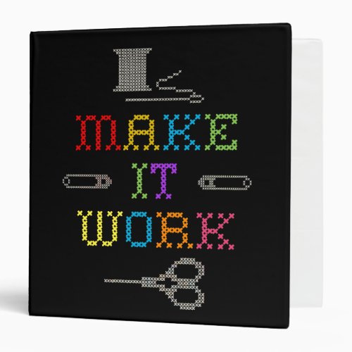 Make It Work Fashion 3 Ring Binder