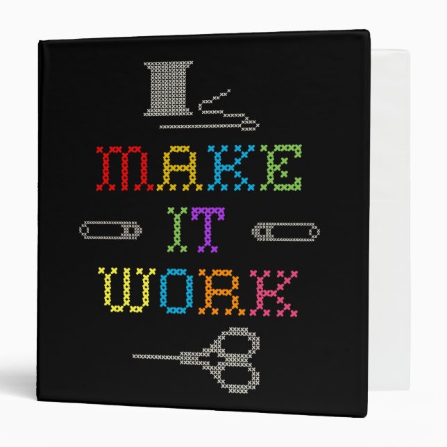 Make It Work Fashion 3 Ring Binder (Front/Inside)