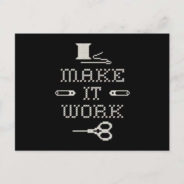 Make It Work Postcard (Front)