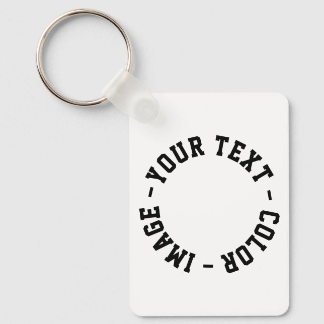 Make It Your Own 1.6" x 2.25" Rectangle Keychain (Front)