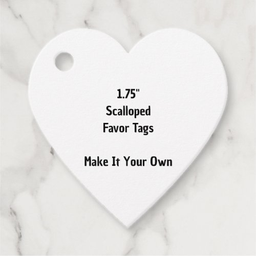 Make It Your Own 1.75" Heart Favor Tags