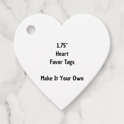Make It Your Own 1.75" Heart Favor Tags