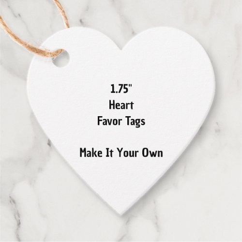 Make It Your Own 1.75" Jute Heart Favor Tags