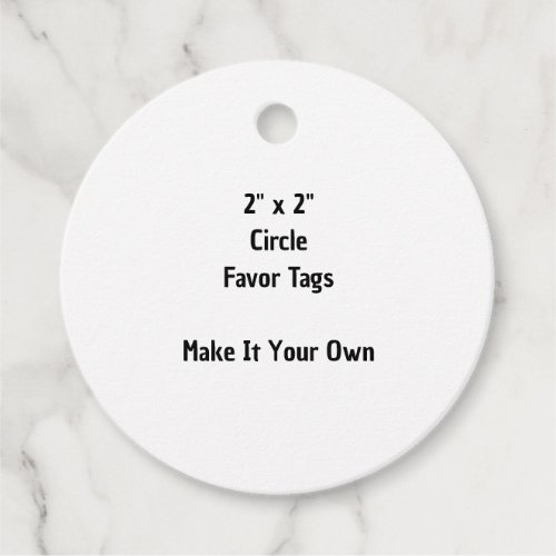 Make It Your Own 2" x 2" Circle Favor Tags