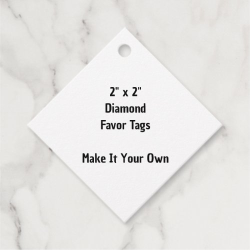 Make It Your Own 2" x 2" Diamond Favor Tags