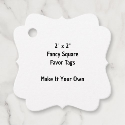 Make It Your Own 2" x 2" Fancy Square Favor Tags