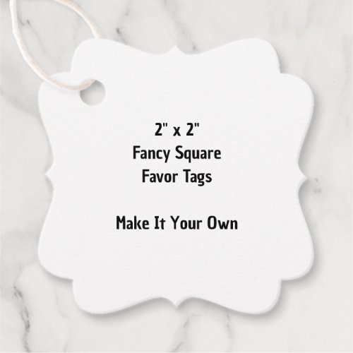 Make It Your Own 2" x 2" Fancy Square Favor Tags