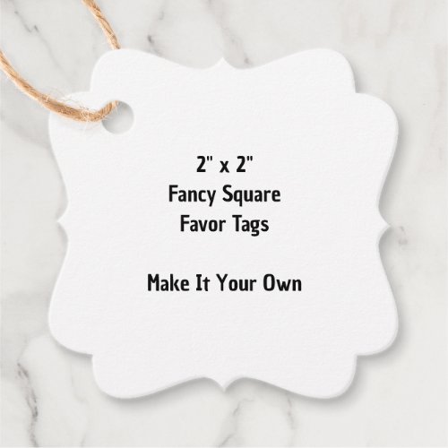 Make It Your Own 2" x 2" Fancy Square Favor Tags