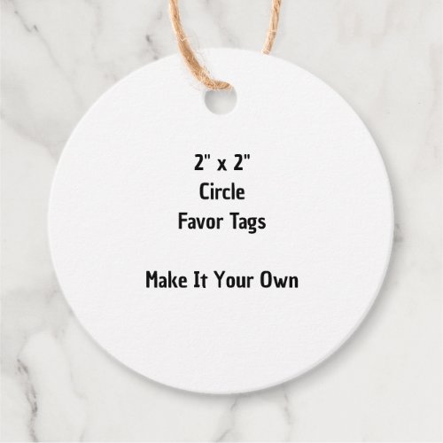Make It Your Own 2" x 2" Jute Circle Favor Tags