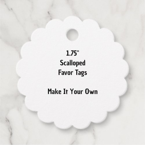 Make It Your Own 2" x 2" Scallop Favor Tags