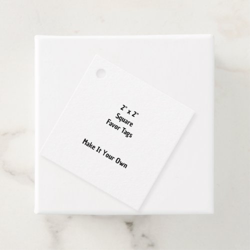 Make It Your Own 2" x 2" Square Favor Tags