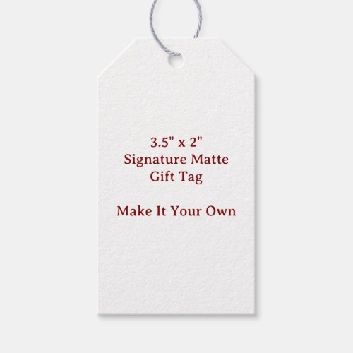 Make It Your Own 3.5" x 2" Gray Twine Gift Tags