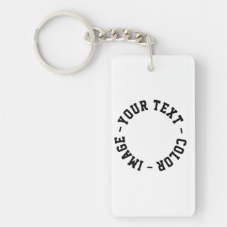 Make It Your Own Acrylic Rectangle Keychain