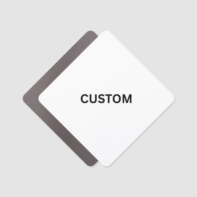 Make It Your Own Diamond Car Magnet (Front)