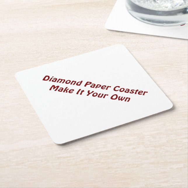 Make It Your Own Diamond Paper Coaster (Angled)
