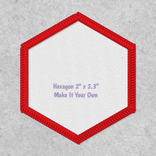 Make It Your Own Hexagon 2" x 2.3" Patch