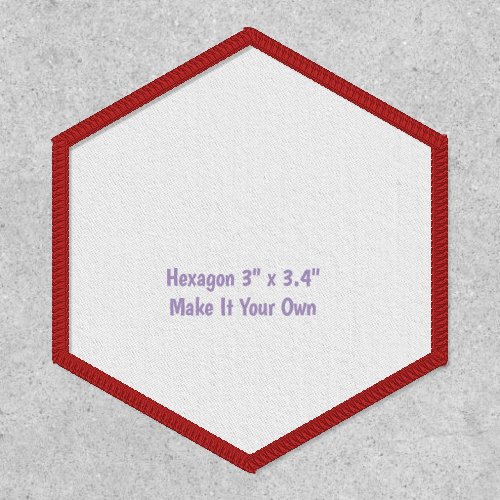 Make It Your Own Hexagon 3" x 3.4" Patch
