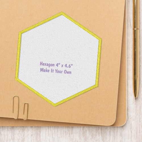 Make It Your Own Hexagon 4" x 4.6" Patch