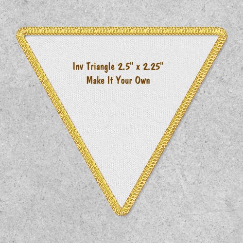 Make It Your Own Inv Triangle 2.5" x 2.25" Patch