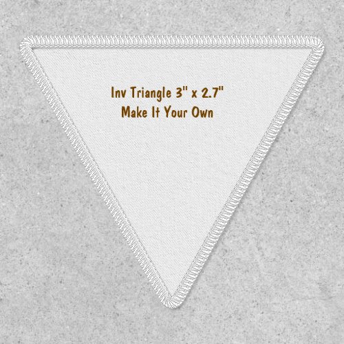 Make It Your Own Inv Triangle 3" x 2.7" Patch