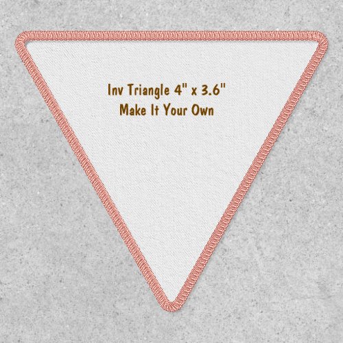 Make It Your Own Inv Triangle 4" x 3.6" Patch