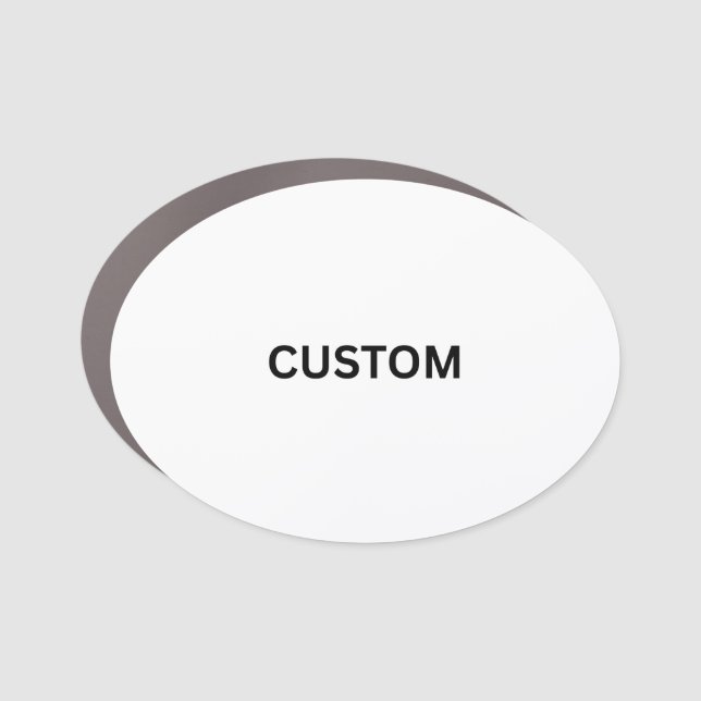 Make It Your Own Oval Car Magnet (Front)
