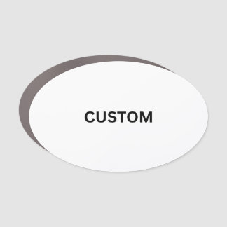 Make It Your Own Oval Car Magnet