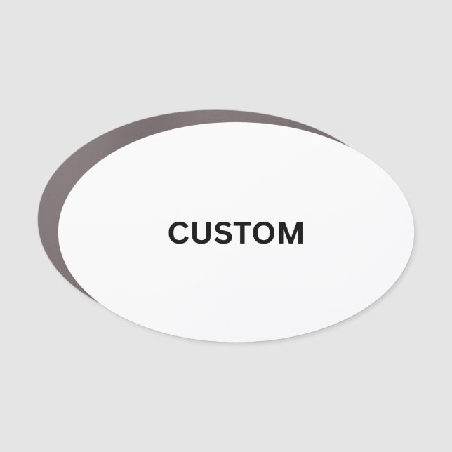 Make It Your Own Oval Car Magnet (Front)
