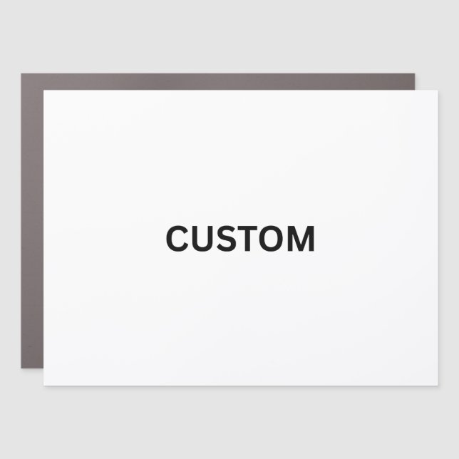 Make It Your Own Rectangle Car Magnet (Front)