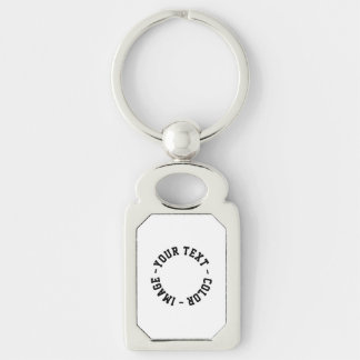 Make It Your Own Rectangle Metal Keychain