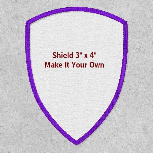 Make It Your Own Shield 3" x 4" Patch