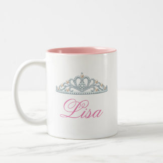 Make-It-Your-Own Tiara Mug! Two-Tone Coffee Mug