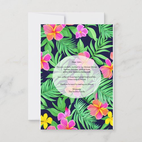 Make it yours floral Invitation