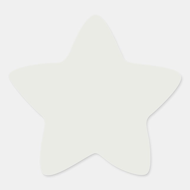 Make It Yours: Metallic Silver Background, Custom Star Sticker (Front)