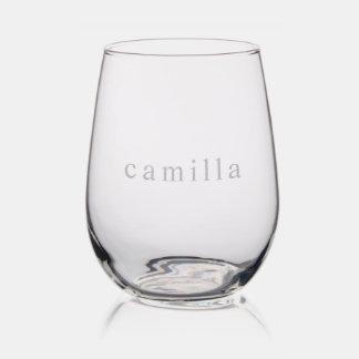 Make It Yours Name Personalized Stemless Wine Glass