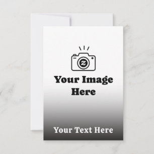 Make It Yours With Favorite Photo and Text RSVP Card