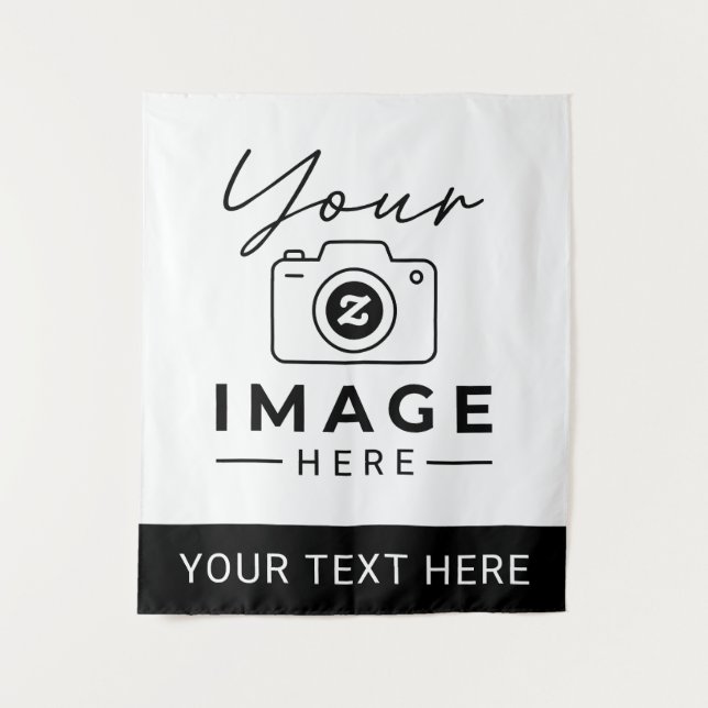 Make It Yours With Favorite Photo and Text Tapestry (Front)