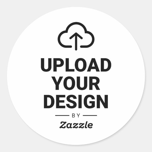 Make It Yours With Graphic Classic Round Sticker (Front)