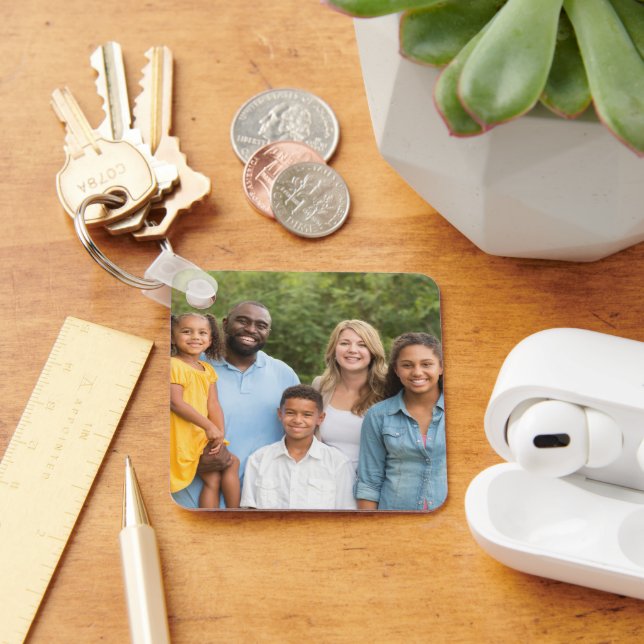 Make It Yourself - Custom Double Sided 2 Photo Keychain (Desk)