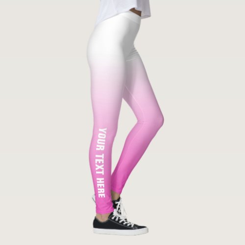 Make It Yourself Customization Modern Elegant Pink Leggings