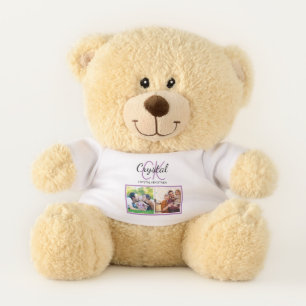 Make it Yourself Modern Photo Monogram name  Teddy Bear