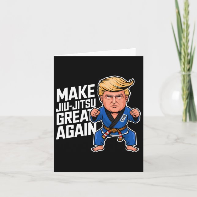 Make Jiu-jitsu Great Again Funny Trump  Card (Front)