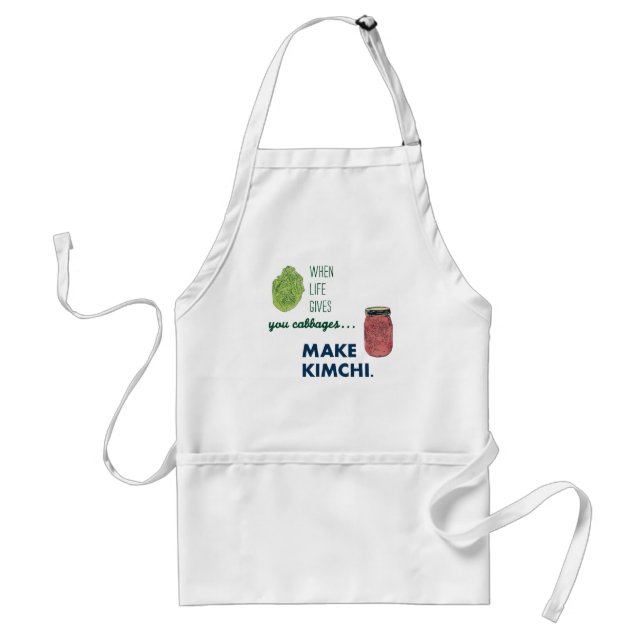 Make Kimchi! Adult Apron (Front)