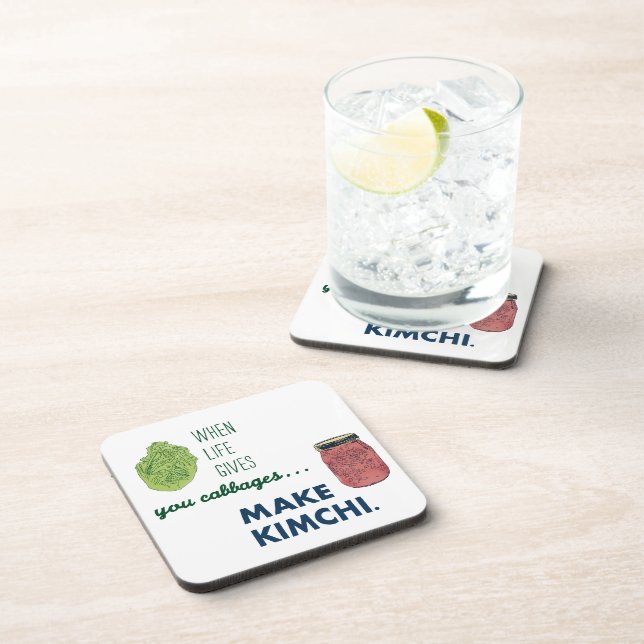 Make Kimchi! Beverage Coaster (Right Side)