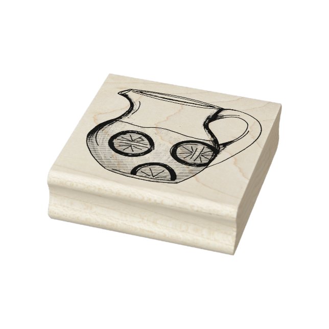 Make Lemonade Lemon Ade Lemons Pitcher Stamp (Stamp)