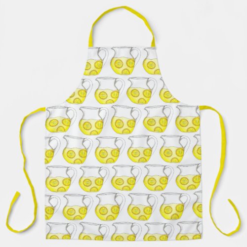 Make Lemonade Lemon Ade Pitcher Citrus Fruit Drink Apron