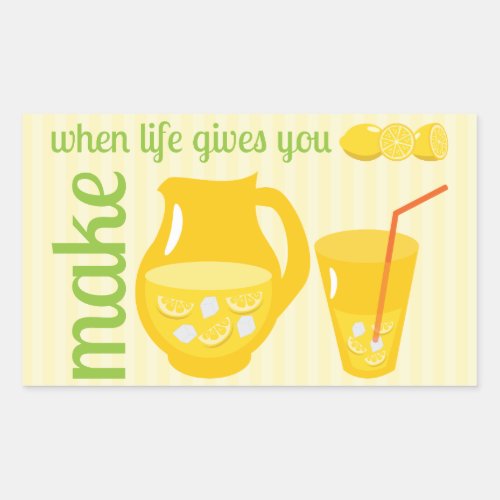 Make Lemonade Rectangular Sticker